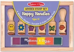 Wooden Stamp Set - Happy Handle Stamp