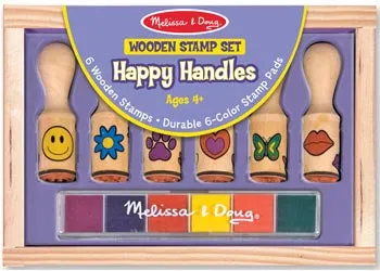 Wooden Stamp Set - Happy Handle Stamp