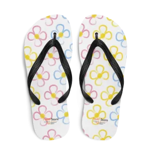 Yellow Flowers Stretchy Slip Resistant Slippers