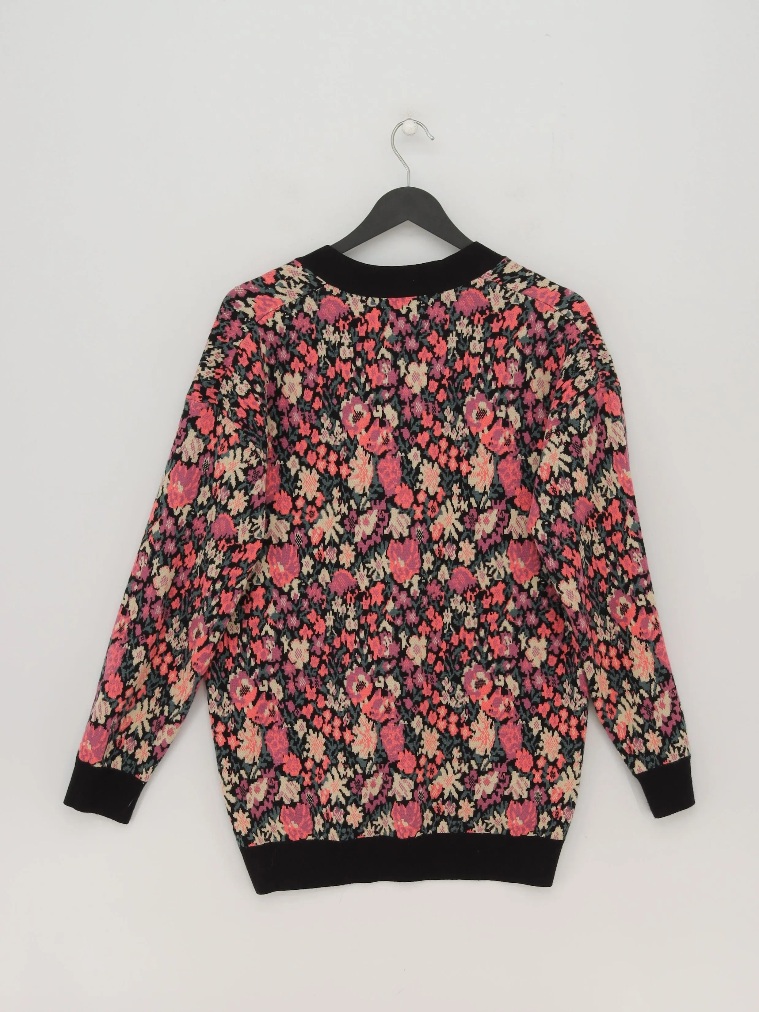 Zara Women's Cardigan S Multi Viscose with Nylon, Polyester