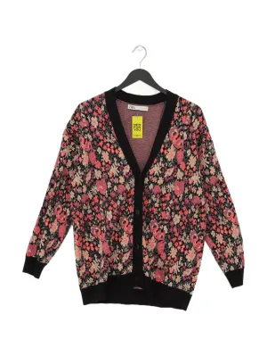 Zara Women's Cardigan S Multi Viscose with Nylon, Polyester