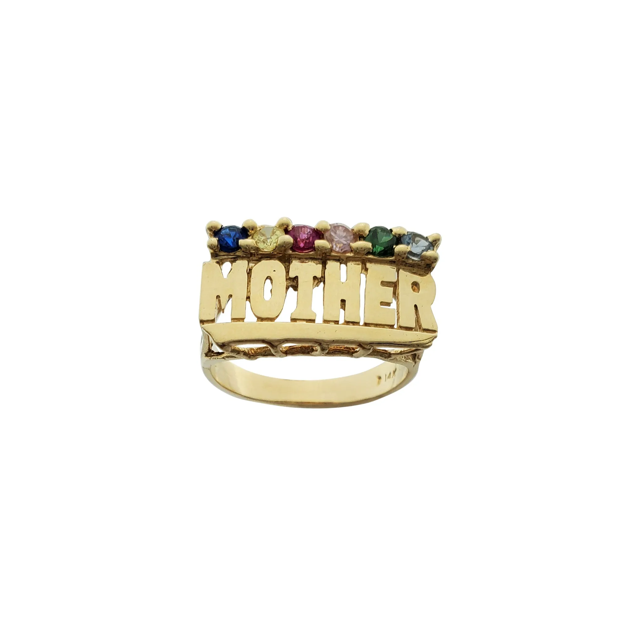 Zirconia "Mother" Ring (14K)